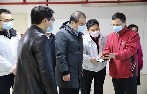 长沙市委副书记朱健调研三诺生物复工复产工作